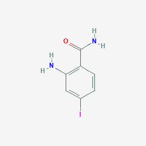molecular formula C7H7IN2O B8771233 2-Amino-4-iodobenzamide 