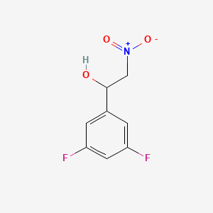 molecular formula C8H7F2NO3 B8771263 1-(3,5-Difluorophenyl)-2-nitroethanol 