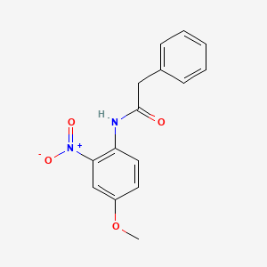molecular formula C15H14N2O4 B8771275 N-(4-methoxy-2-nitrophenyl)-2-phenylacetamide 