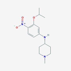 (3-Isopropoxy-4-nitrophenyl)(1-methylpiperidin-4-yl)amine