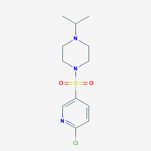 1-[(6-Chloropyridin-3-yl)sulfonyl]-4-(propan-2-yl)piperazine