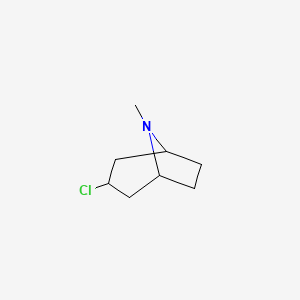 molecular formula C8H14ClN B8771362 3-Chloro-8-methyl-8-azabicyclo[3.2.1]octane CAS No. 13514-03-9