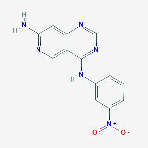 7-Amino-4-(3-nitroanilino)pyrido[4,3-d]pyrimidine