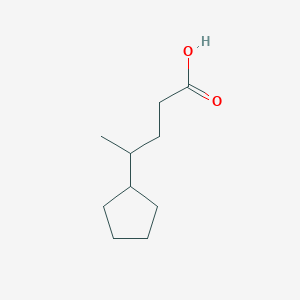 molecular formula C10H18O2 B8771445 4-Cyclopentylpentanoic acid CAS No. 5445-47-6