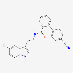 N-[2-(5-Chloro-1H-indol-3-yl)ethyl]-4'-cyanobiphenyl-2-carboxamide