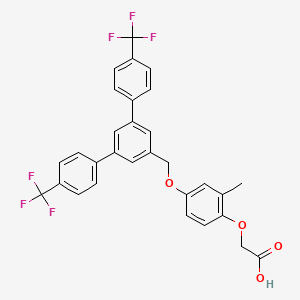 Acetic acid, 2-[4-[[4,4''-bis(trifluoromethyl)[1,1':3',1''-terphenyl]-5'-yl]methoxy]-2-methylphenoxy]-
