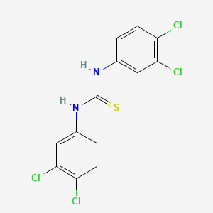 molecular formula C13H8Cl4N2S B8771486 Thiourea, N,N'-bis(3,4-dichlorophenyl)- CAS No. 10220-13-0