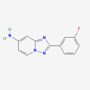 2-(3-Fluorophenyl)-[1,2,4]triazolo[1,5-a]pyridin-7-amine