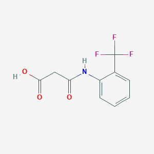 3-Oxo-3-[2-(trifluoromethyl)anilino]propanoic acid