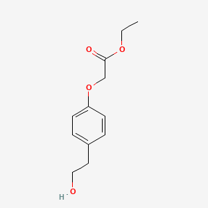 molecular formula C12H16O4 B8771577 Ethyl 2-[4-(2-hydroxyethyl)phenoxy]acetate CAS No. 140893-10-3