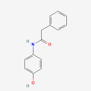 molecular formula C14H13NO2 B8771626 Benzeneacetamide, N-(4-hydroxyphenyl)- CAS No. 95384-57-9