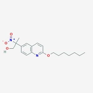 2-(2-(Heptyloxy)quinolin-6-yl)-2-nitropropan-1-ol