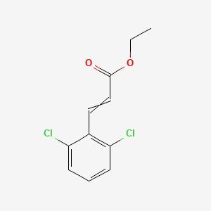 molecular formula C11H10Cl2O2 B8771632 Ethyl 3-(2,6-dichlorophenyl)prop-2-enoate 