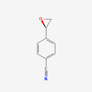 molecular formula C9H7NO B8771650 (S)-p-Cyanostyrene oxide 