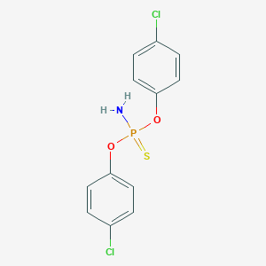 Phosphoramidothioic acid, O,O-bis(p-chlorophenyl) ester