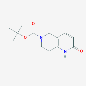 tert-Butyl 8-methyl-2-oxo-1,5,7,8-tetrahydro-1,6-naphthyridine-6(2H)-carboxylate