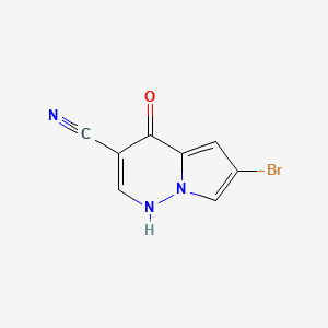 6-Bromo-4-hydroxypyrrolo[1,2-b]pyridazine-3-carbonitrile
