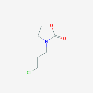 molecular formula C6H10ClNO2 B8771764 3-(3-CHLOROPROPYL)-1,3-OXAZOLIDIN-2-ONE 