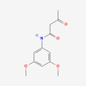 molecular formula C12H15NO4 B8771885 3',5'-DIMETHOXYACETOACETANILIDE, TECH. 