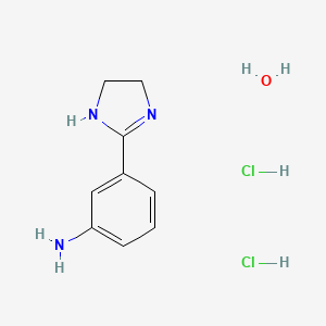 3-(4,5-Dihydro-1h-imidazol-2-yl)aniline dihydrochloride hydrate
