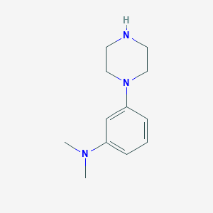 molecular formula C12H19N3 B8771928 N,N-Dimethyl-3-(piperazin-1-yl)aniline 