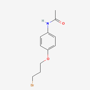molecular formula C11H14BrNO2 B8771933 Acetamide, N-[4-(3-bromopropoxy)phenyl]- CAS No. 40981-73-5