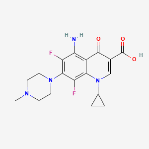 5-Amino-1-cyclopropyl-6,8-difluoro-7-(4-methylpiperazin-1-yl)-4-oxo-1,4-dihydroquinoline-3-carboxylic acid