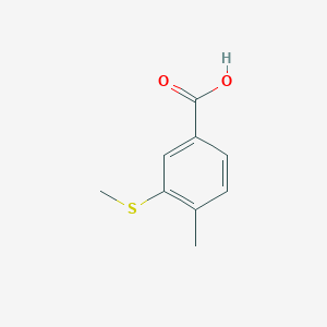 molecular formula C9H10O2S B8772039 4-Methyl-3-(methylthio)benzoic acid 