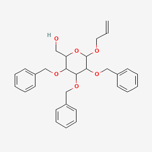molecular formula C30H34O6 B8772056 Allyl 2,3,4-tri-O-benzyl-alpha-D-glucopyranoside 