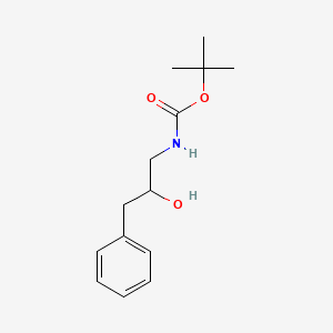 molecular formula C14H21NO3 B8772060 tert-butyl N-(2-hydroxy-3-phenylpropyl)carbamate CAS No. 162541-45-9