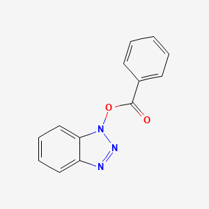 molecular formula C13H9N3O2 B8772150 1-(Benzoyloxy)-1H-1,2,3-benzotriazole CAS No. 54769-36-7