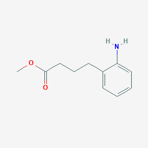 molecular formula C11H15NO2 B8772400 Methyl 4-(2-aminophenyl)butanoate 