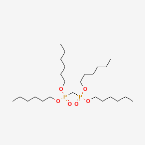 molecular formula C25H54O6P2 B8772450 Tetrahexyl methylenediphosphonate 
