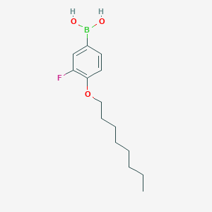 molecular formula C14H22BFO3 B8772470 (3-Fluoro-4-(octyloxy)phenyl)boronic acid CAS No. 123598-51-6