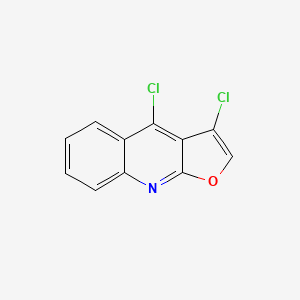 molecular formula C11H5Cl2NO B8772527 3,4-Dichlorofuro[2,3-b]quinoline CAS No. 118726-20-8
