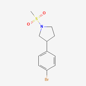 3-(4-Bromophenyl)-1-(methylsulfonyl)pyrrolidine