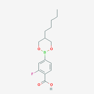 Benzoic acid, 2-fluoro-4-(5-pentyl-1,3,2-dioxaborinan-2-yl)-