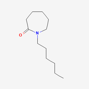 molecular formula C12H23NO B8772555 1-Hexylazepan-2-one CAS No. 37672-43-8