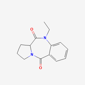 10-ethyl-2,3-dihydro-1H-pyrrolo[2,1-c][1,4]benzodiazepine-5,11(10H,11aH)-dione