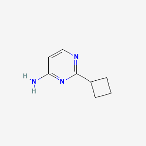 molecular formula C8H11N3 B8772609 2-Cyclobutylpyrimidin-4-amine 