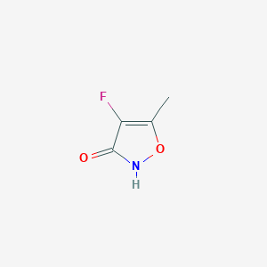 molecular formula C4H4FNO2 B8772610 4-Fluoro-5-methylisoxazol-3-ol CAS No. 131573-78-9