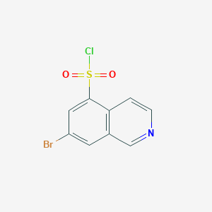 molecular formula C9H5BrClNO2S B8772684 7-Bromoisoquinoline-5-sulfonyl chloride 