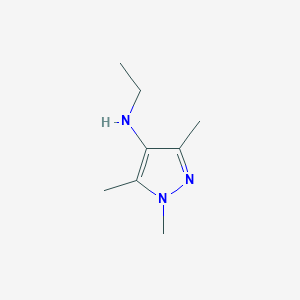 molecular formula C8H15N3 B8772850 N-Ethyl-1,3,5-trimethyl-1H-pyrazol-4-amine CAS No. 87675-56-7