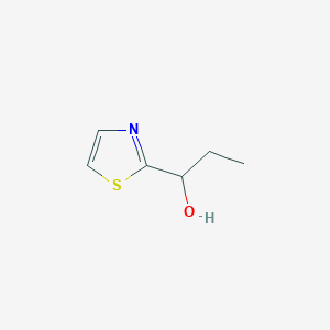 molecular formula C6H9NOS B8772851 1-(Thiazol-2-yl)propan-1-ol 