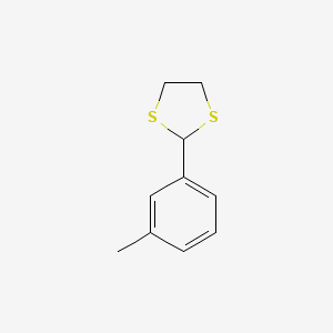 molecular formula C10H12S2 B8772881 1,3-DITHIOLANE, 2-(m-TOLYL)- CAS No. 82436-18-8