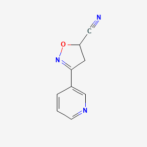 3-(Pyridin-3-yl)-4,5-dihydroisoxazole-5-carbonitrile