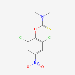 molecular formula C9H8Cl2N2O3S B8772936 O-(2,6-Dichloro-4-nitrophenyl) dimethylcarbamothioate CAS No. 74875-14-2