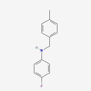 4-fluoro-N-[(4-methylphenyl)methyl]aniline