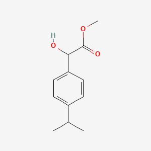 molecular formula C12H16O3 B8772984 Methyl 2-hydroxy-2-(4-propan-2-ylphenyl)acetate 