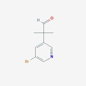 2-(5-Bromopyridin-3-yl)-2-methylpropanal